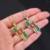 Подвесные ожерелья Dominica Map Flag Ожерелье для женщин, мужчины, золото, серебряный цвет из нержавеющей стали мода доминиканские украшения подарки