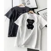 T-shirts Spring and Summer Three Dimensional Relief Cartoon Bear Korean Version Of Loose Baby Children's Short-Sleeved T-Shirt 230619