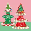 100 set düğün/doğum günü Noel cupcake standı karton pop kağıt kek ekran standı