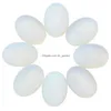 Loose Gemstones Opalite Oval Flat Back Gemstone Cabochons Healing Chakra Crystal Stone Opal Bead Cab Ers No Hole For Jewelry Dhhu9