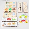 Busy Board Accessori per materiale fai da te Montessori Teach Aids Giocattolo educativo per l'apprendimento del bambino Gioco di parti da tavolo occupato in legno per bambini