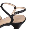 41 Zomer Lederen Sandalen Vrouwen Bruids Trouwschoenen Dames Sexy Schoenen Dikke Platform Hoge Dunne Hak Sandalen