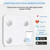 Balanças de Peso Corporal Banheiro Balança Eletrônica Inteligente LED Digital Bluetooth Piso Analisador de Composição de Equilíbrio 230620