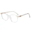 TR90 Glasögon Metal Flat Lens Retro Ramar Block Blue Light Glasses