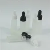 50 pcs/lot 1 ml 2 ml 3 ml 5 ml en gros flacon compte-gouttes en verre transparent Mini bouteille d'huile essentielle en verre dépoli avec flacons de tuyau