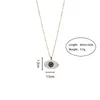 Pendant Necklaces In Europe And America INS Devil's Eye French Oil Dripping Stainless Steel Necklace Jewelry