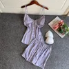 Vrouwen Nachtkleding Twee Stukken Pyjama Slaap Set Zomer Kant Dame Satijnen Nachtjapon Sexy V-hals Vrouwen Hemdje Pak Outfits Loungewear