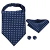 보우 넥타이 hi-tie jacquard silk mens ascots hankerchief cufflinks set 페이즐리 플로럴 빈티지 크레이트 넥타이 남성 웨딩 사업을위한 도매