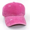 Unisex Vintage Effen Kleur Gewassen Katoenen Baseball Cap Mannen Vrouwen Verstelbare Outdoor Sport Snapback Caps df134