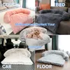 kennels pens Removable Plush Pet Dog Bed Sofa for Large Dogs House Mat Kennel Winter Warm Cat Pad Washable Cushion Blanket Cover 230619