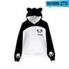 Erkek hoodies 3 ila 14 yıl çocuklar sevimli panda 3d baskı kapüşonlu sweatshirt erkekler için kızlar harajuku coartoon üstleri çocuk kıyafetleri