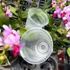 Planters POTS Kontrollera rottransparent blomkruka med brickor Plastkruka Orkidé Planterare Andningsfull växt Tillväxtbehållare Trädgårdsverktyg R230620