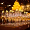 Autres fournitures d'étiquetage Étiquettes de nom de verre de champagne personnalisées Cartes de place en verre Étiquettes de nom de boisson Carte d'escorte en verre Carte d'escorte de mariage 230619