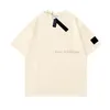 Camisa masculina de design com emblemas geométricos estampada camiseta feminina de pedra camiseta tendência de verão manga curta camisas casuais top gola redonda alta556