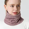 Scarves 2023 Solid Women Ring Neck Unisex Winter Scarf Knit Thick Fur Bandana Cotton Men Outdoor Warm Soft Collar Wraps