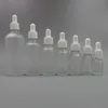 Empty Refillable Frost Glass E-liquid Dropper Bottles Oil Glass Piepette Dropper Container 5ml 10ml 15ml 20ml F1776 Pnkww