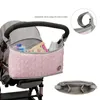 Crib Netting Soild Color Baby Stroller Bags Accessories Organizer Mommy Travel Buggy Pram Cart Storage Basket Hook Mom Backpack 230620