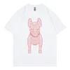 Mens TShirts Men Tshirts Hip Hop T Shirt Funny Tees Tops Korean Style Trend Brand High Quality Solid Cotton Dog Print Oversized TShirt Women 230620