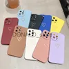 Coques de téléphone portable Coque de téléphone coeur d'amour coloré pour iPhone 11 12 13 Pro Max 14 Pro X XR XS Max 7 8 Plus Couleur Bonbon Souple TPU Silicone Couverture Arrière J230620