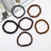 Bedelarmbanden - verkoop van meerlagige Boeddha Bead Beaded Men's Retro Style Elastic Thread Adjustable Wooden Wholesale