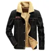 New Lamb Fleece Wash Jacket Winter Large Men's Warm Coat leren motorjacks heren heren stijlen denim