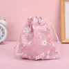 Shopping Bags Mini Cute Fruit Print Drawstring Storage Bag Candy Jewelry Pocket Organizer Cosmetic Change Coin Lipstick Earphone Pouch