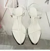 2023 New Sandals Design Women Summer Buckle Strap Square Heel Hollow Out Casual Style Party Shoes fashion versatile