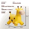 Balloon Giraffe Bouncy Horse Hopper Надувная езда на скачках на резиновых игрушках для животных для детей малышей и детской игрушки 230619