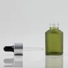 30 ml Nueva botella verde vacía Vidrio Aceite esencial Líquido Aromaterapia Cuentagotas Herramienta Envío rápido F2101 Vwkkl