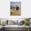 Hand Painted Canvas Art Couple Meeting by The Stile Horse Portraits by Heywood Hardy Painting Landscape Fine Quality