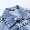 Jacken Perlen Perlen Jeansjacke Für Mädchen Mode Mäntel Kinder Kleidung Herbst Baby Mädchen Kleidung Oberbekleidung Jean Jacken Mantel 230619