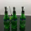 Rauchpfeifen Shisha Bong Glas Rig Öl Wasser Bongs Grünes Glas Schnee Blau Wasser Rauchflasche