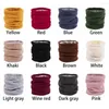 Scarves Soft Windproof Fleece Lined Scarf Double-Layer Circle Loop Winter Neck Gaiter Knitted Collar Shawl Wrap Warmer