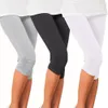 2020 New Women's Plus Size S-XXXL夏のスリムウエストキャンディーカラーストレッチレギンスカプリファッションペンシルパンツ作物