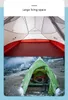 Namioty i schroniska Serie 123 Ulepszone namiot kempingowy Wodoodporne wędrówki na świeżym powietrzu 20D 210T Nylonowe plecak z darmową matą 230617