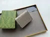 2023 Designer wallet card holder square purse clutch fashion coin purse card holder with box woman lady girl bag 6050