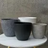 Donice garnki matowe imitacja kamienna bonsai kwiatowy balkon rośliny garnki doniczki golarki Sukulenty Sukulenty domowe dekoracja ogrodu R230620