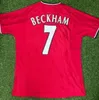 2001 2002 RETRO Maglie da calcio VINTAGE CLASSIC BECKHAM GIGGS SCHOLES CANTONA camiseta maglia Maglia da calcio kit uniforme da piede maglia 2003 2004