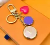 Designer Keychain Luxury Bag Charm Heart Shaped Key Chain Fashion Märke hängande guld Keyring Car Ornament Womens Mens Keychains