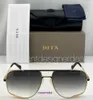 Лучшие оригинальные оптовые солнцезащитные очки Dita Sun Glasses Dita Midnight Special Screen Sun Sun Glasses Черный золотой рамка серые градиент.