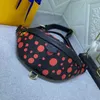 Bolsas de cintura de grife de couro genuíno de alta qualidade de luxo impressão colorida bolsa de ombro moda feminina pochete clássica letra padrão bolsa crossbody bolsas de cintura