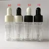 Botella cuentagotas de plástico PET líquido de 10 ml Contenedores cuentagotas transparentes para aceite esencial envío rápido F1154 Ruurh