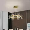 Hanglampen Kroonluchters Lichten Ginkgo Orchidee Woonkamer Modern Minimalistisch Dineren Hoofdslaapkamer Chinese Thee