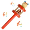 لعبة Baby Toy Wooden Cartoon Middle Bell Kids Series Products Hand Ringing لطيف أطفال مضحكة ألعاب 1 74CW B3 هدايا تسليم DROONIN DHR8U