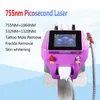 Portable 755 532 1064 1320 nm Pico Laser Q Switched Nd Yag Laser Picosecond Laser Tattoo Removal Machine