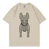 Mens TShirts Men Tshirts Hip Hop T Shirt Funny Tees Tops Korean Style Trend Brand High Quality Solid Cotton Dog Print Oversized TShirt Women 230620