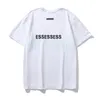 Camiseta para parejas para hombre y mujer, estampado de letras pegadas, manga corta, ajuste holgado, moda de calle, S-XL