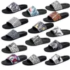 Luxury Brand Designer Rubber Anti-Slip Slippers Outdoor Sandals Colourful Graffiti Flat Bottoms Flip Flops Home Slippers Beach Shoes Size 38-46