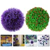 Decoratieve Bloemen 2 Stuks Tuin Gras Ballen Indoor Nep Planten Feestartikelen Groene Blad Hanger Kunstmatige Plastic Topiary