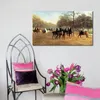 Realistisch landschap canvas kunst The Morning Ride Rotten Row Hyde Park Heywood Hardy olieverfschilderij handgeschilderde woonkamer decor